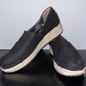 Skechers Bobs Canvas Wedge